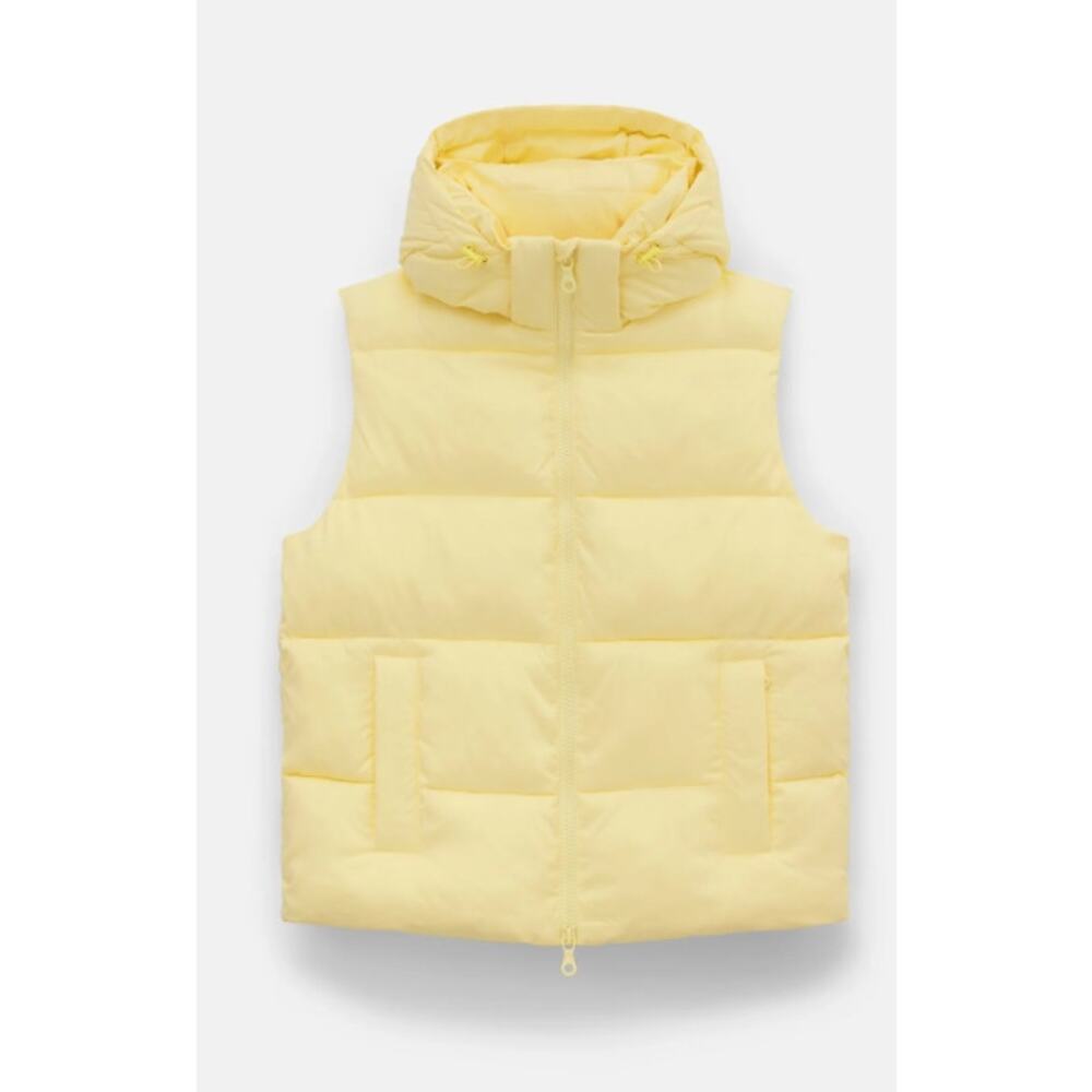 Girlfriend Collective Soft Yellow Puffer Vest